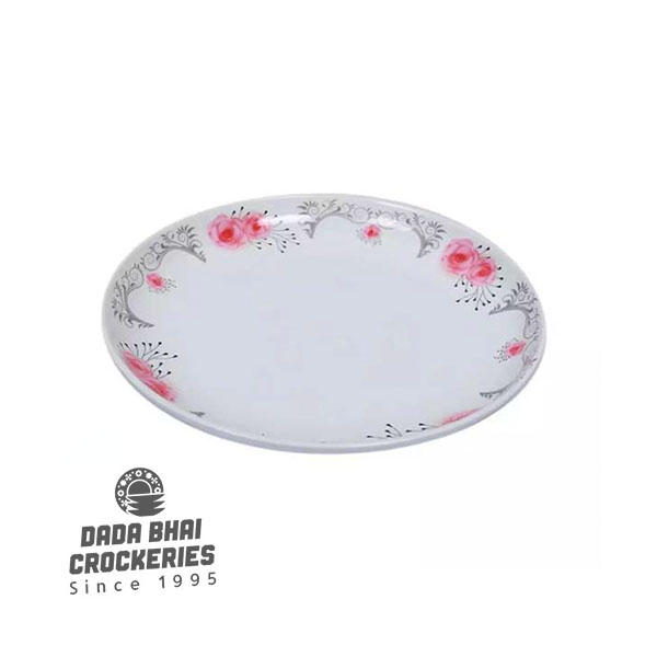 10" Coup Plate- Rose garden