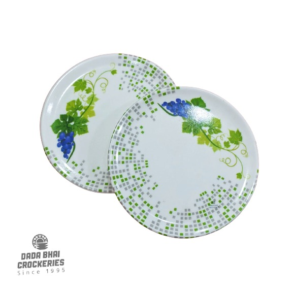 RFL-Italiano-Melamine-Big-Round-Flat-Mug-Glass-Lid-Snowdrop